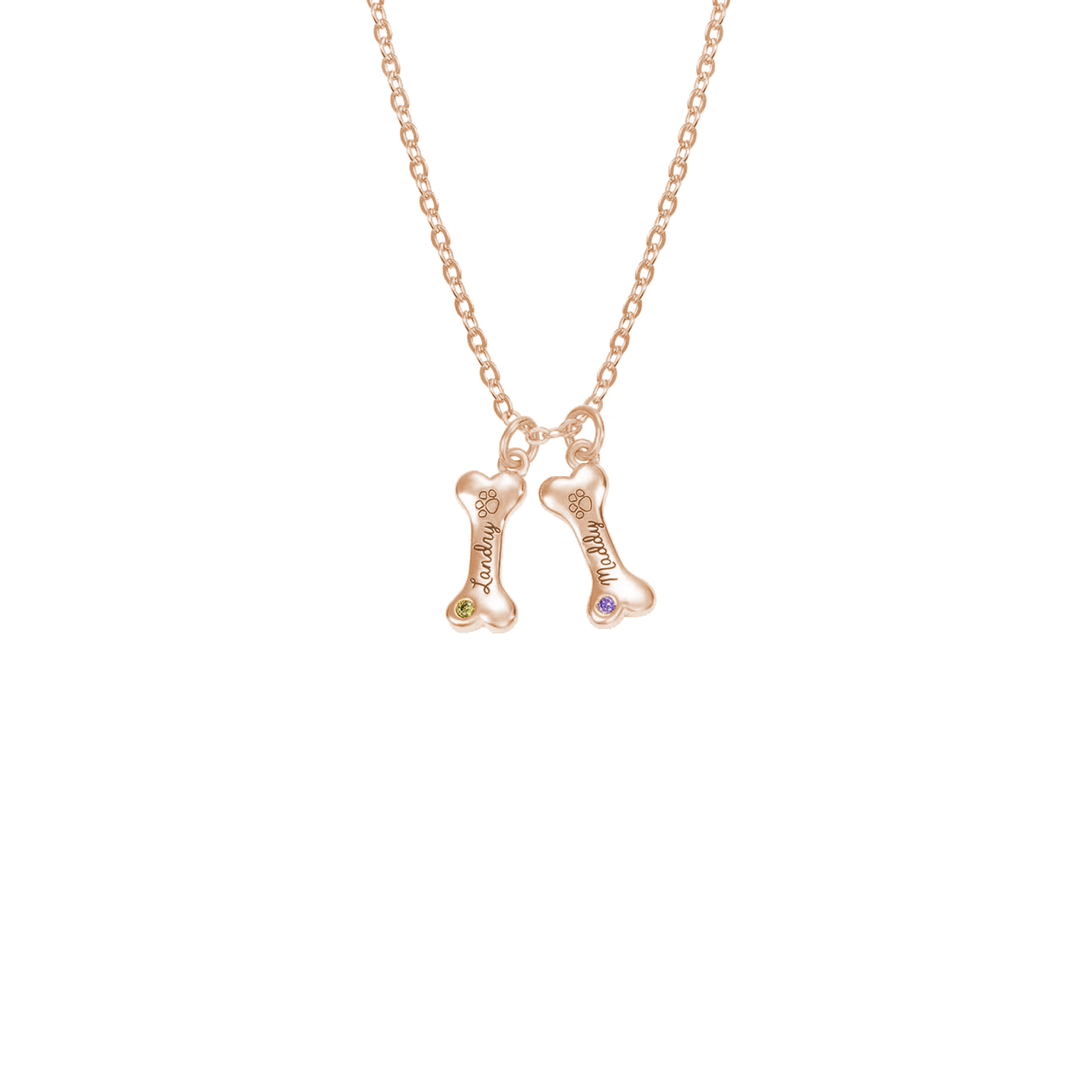 Customisable Dog Bone Necklace for Dog Lovers