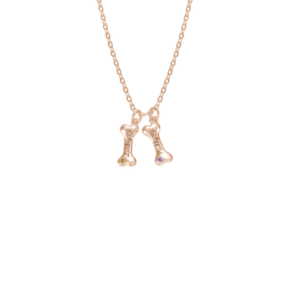 Customisable Dog Bone Necklace for Dog Lovers