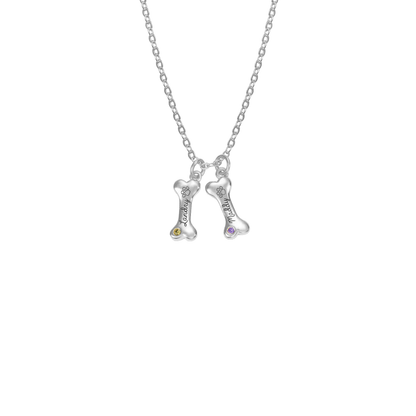 Customisable Dog Bone Necklace for Dog Lovers