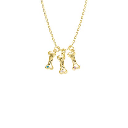 Customisable Dog Bone Necklace for Dog Lovers