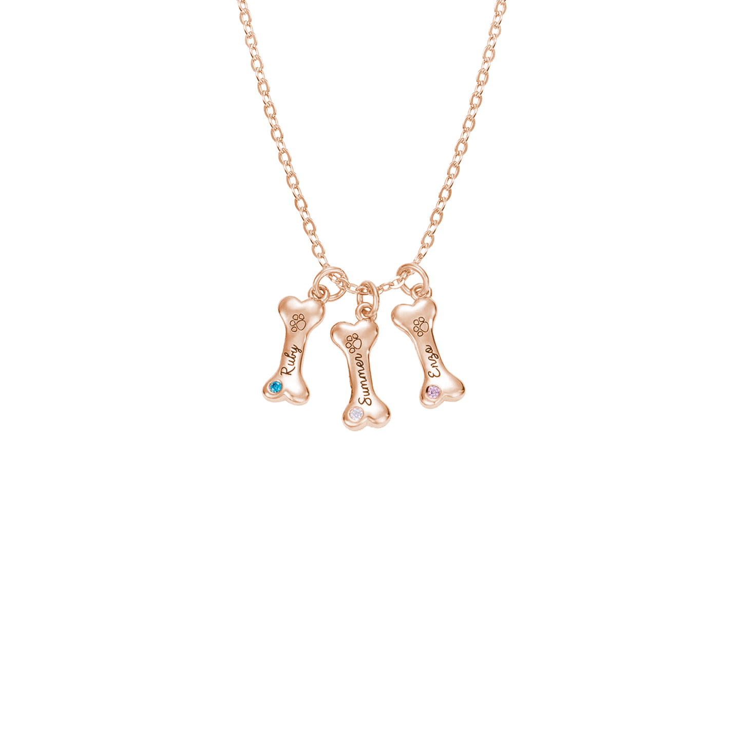 Customisable Dog Bone Necklace for Dog Lovers