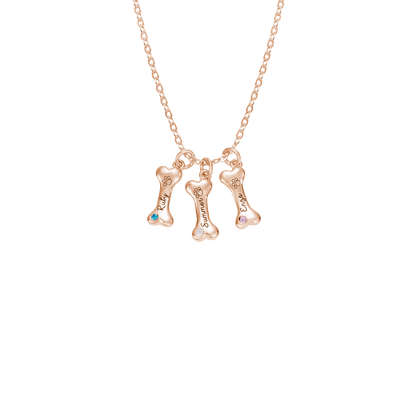 Customisable Dog Bone Necklace for Dog Lovers