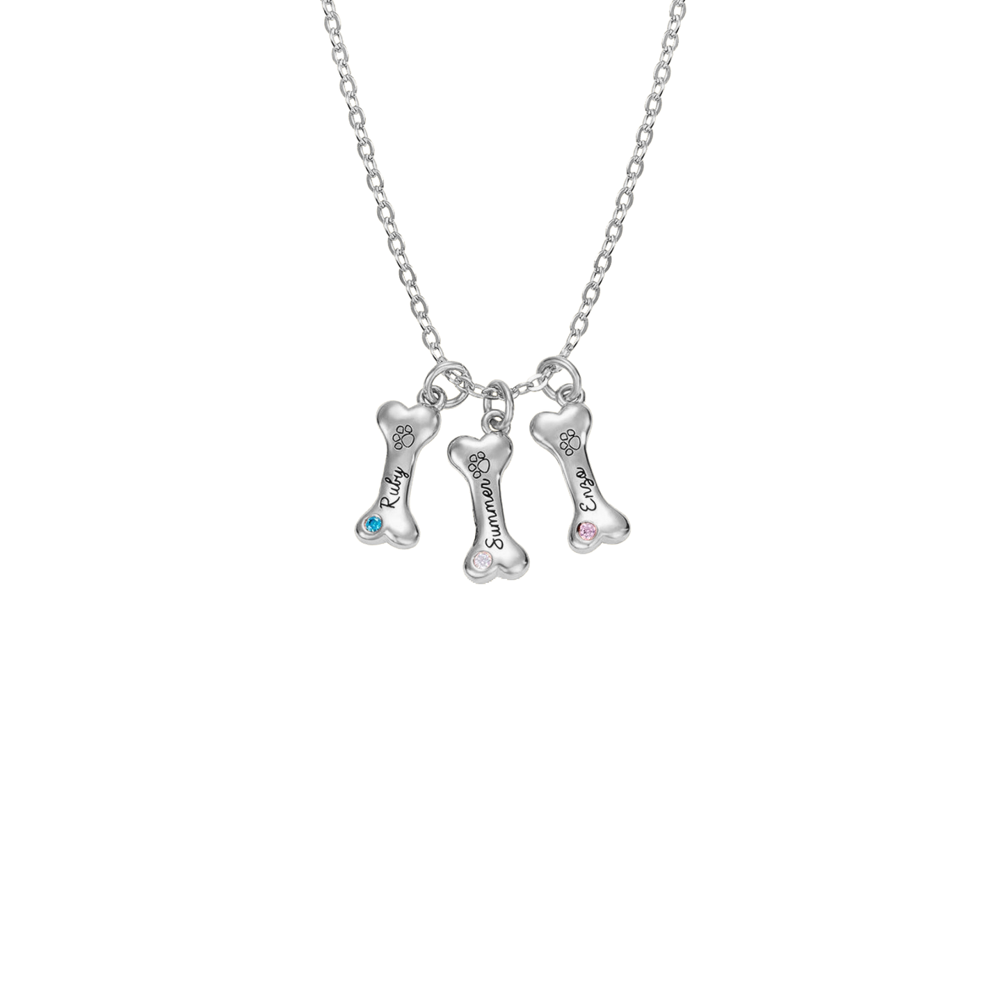 Customisable Dog Bone Necklace for Dog Lovers