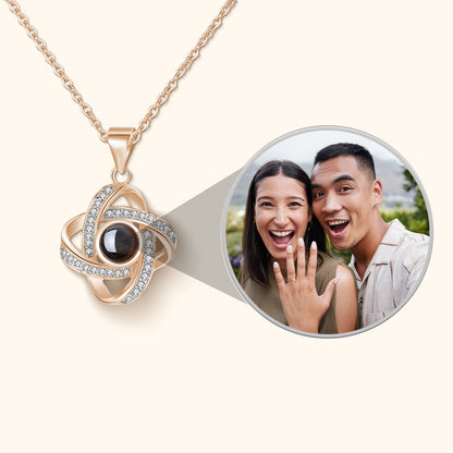 Personalised Interwoven Photo Projection Necklace