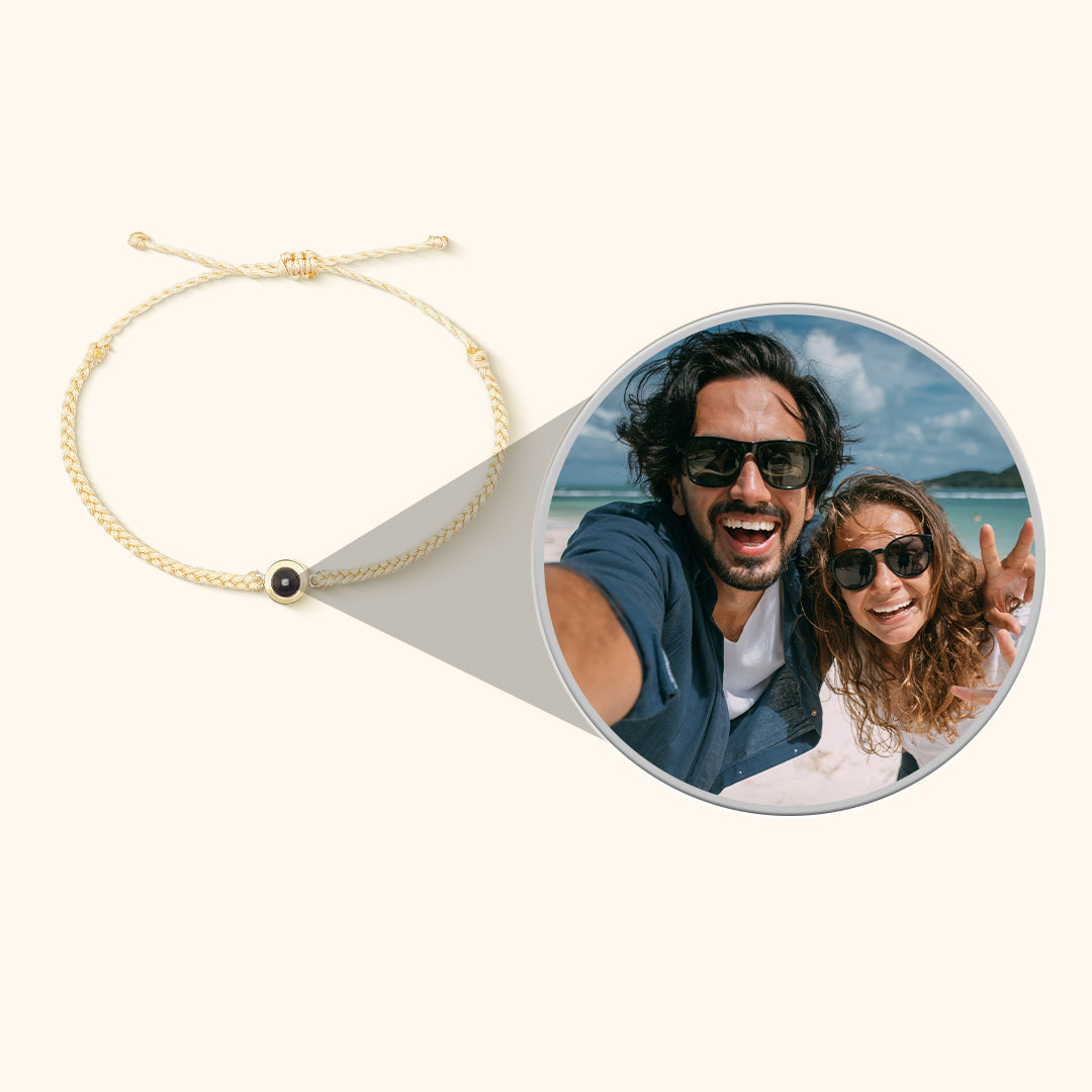 Personalised Circle Photo Bracelet
