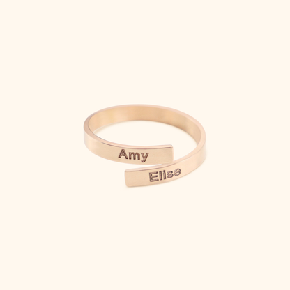 Double Kirographic Name Ring