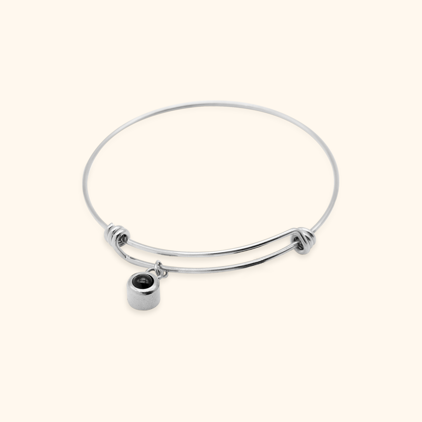 Photo Projection Bracelet with Name Charm