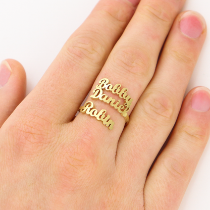 Luxurious Ring With Three Names
