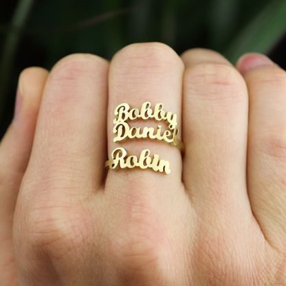 Luxurious Ring With Three Names