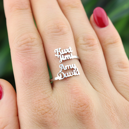Luxurious Ring with Four Names