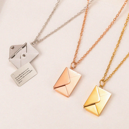 Custom Necklace with Love Letter
