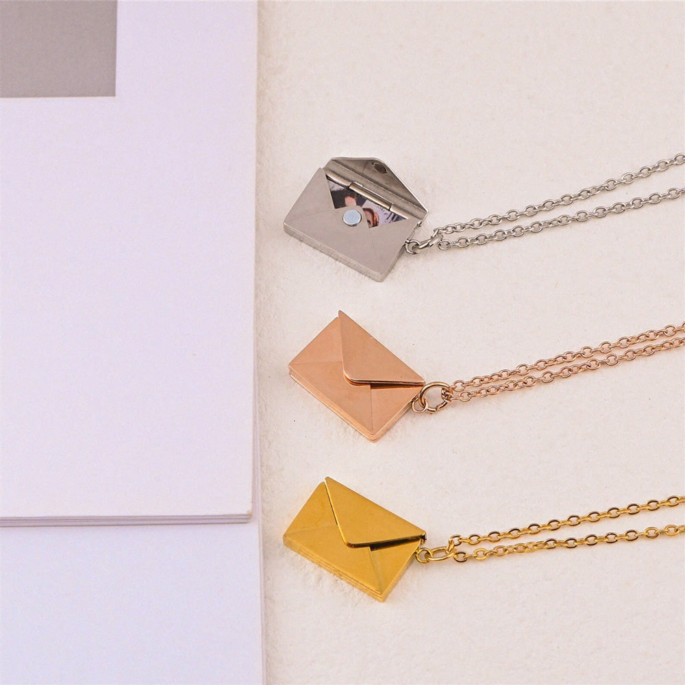 Personal Photo Envelope Necklace