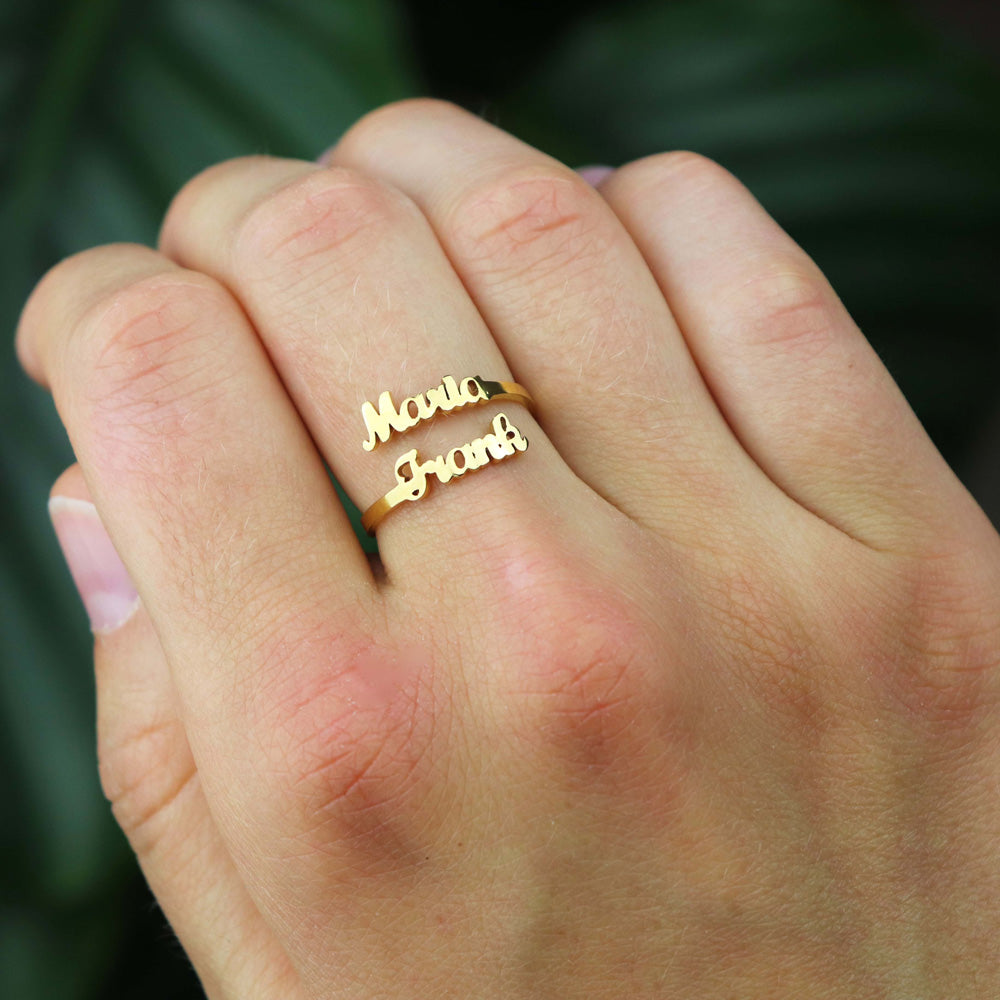 Luxurious Ring with Two Names