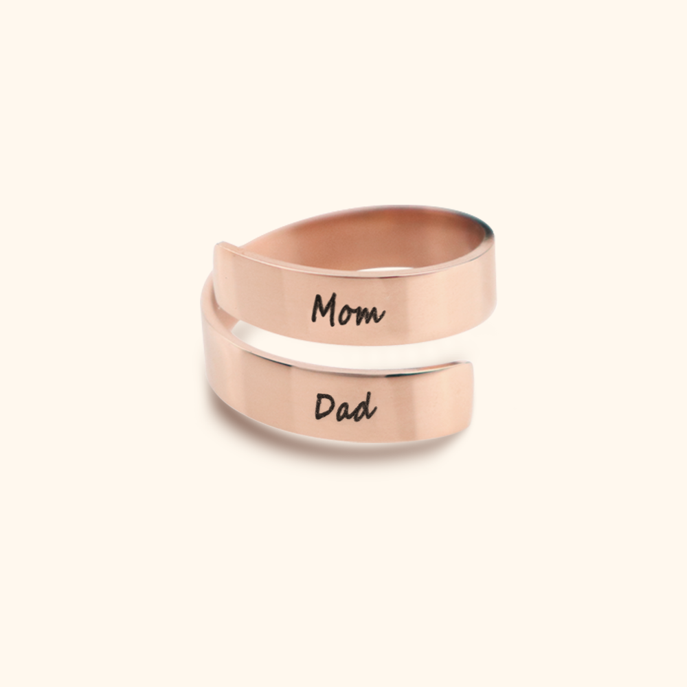 Elegant Ring with Two Names